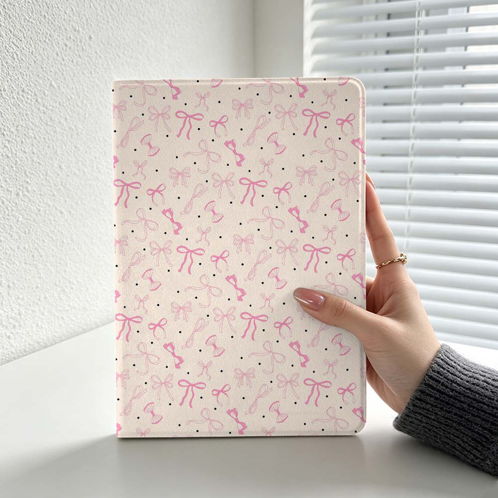 Lenovo Tablet Plus Accessories - Minimalist Pink Bow Pattern For Lenovo