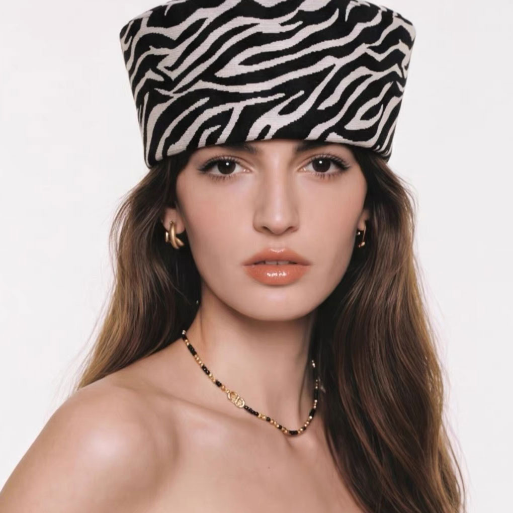 Zebra Tablet Accessories - Zebra Print Pillbox Berets Hats For
