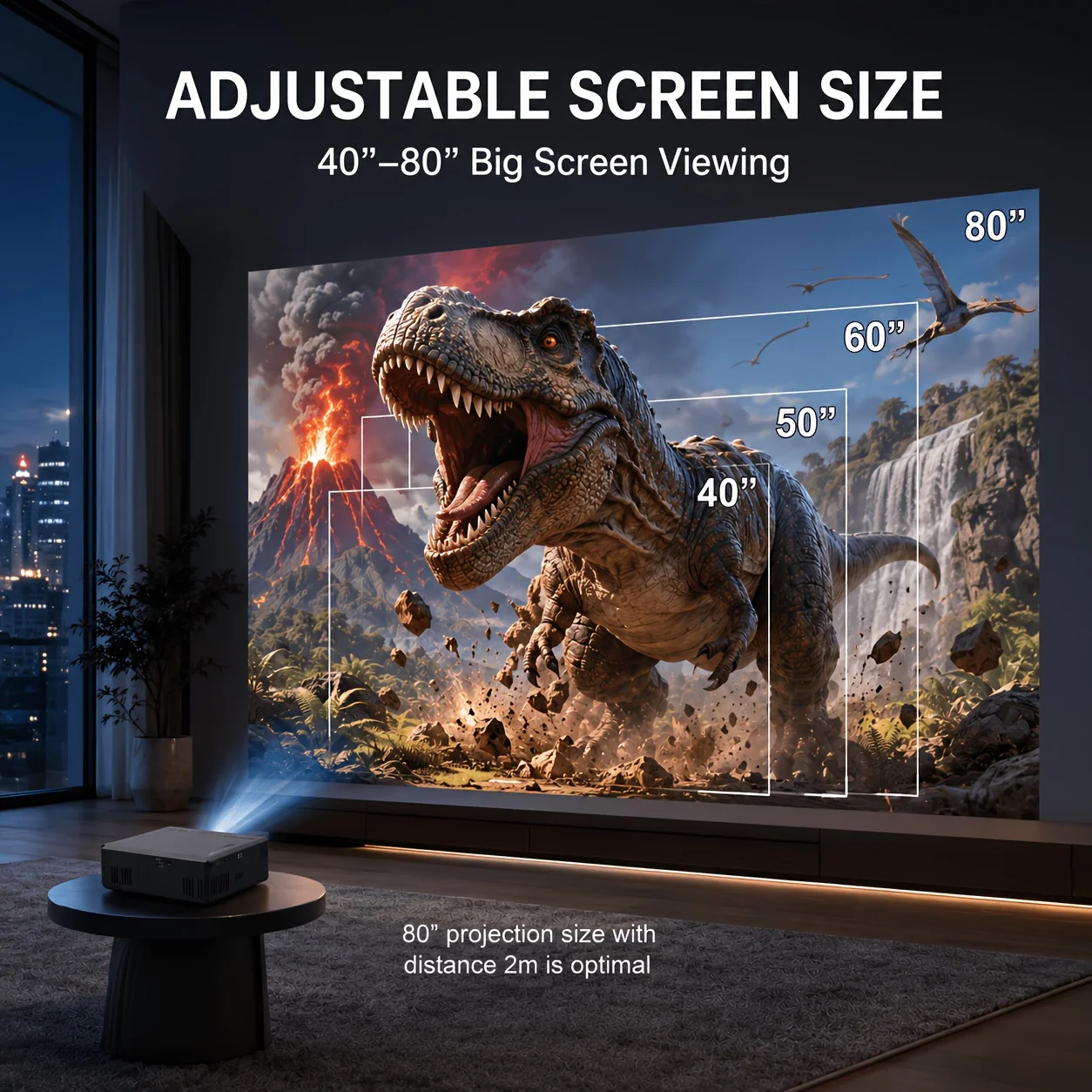 Mini portable projector, compa - Android Tablet Gaming Accessories 评论和价格