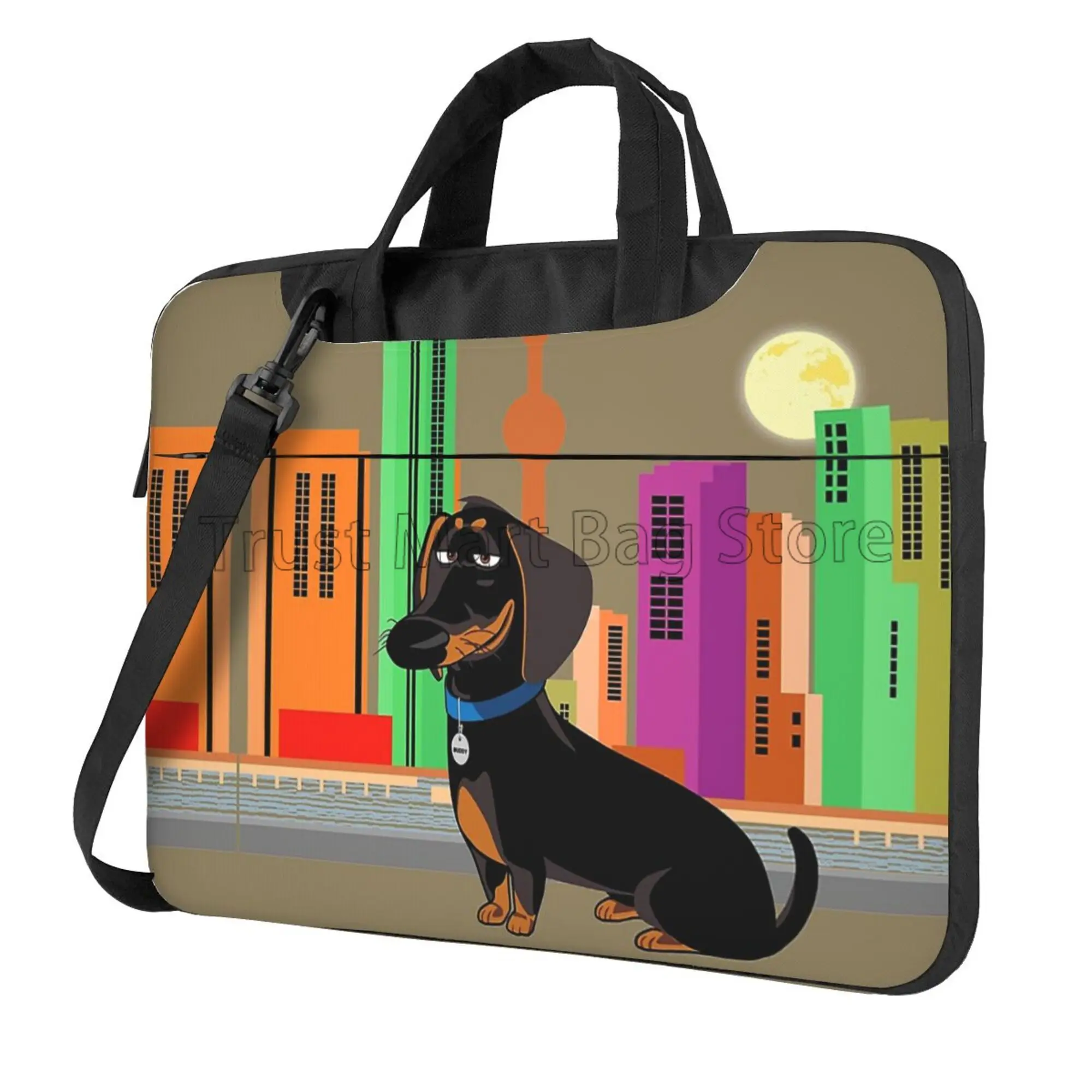 Cute Dachshund Print Laptop Ca - Tablet And Accessories Bag 评论和价格