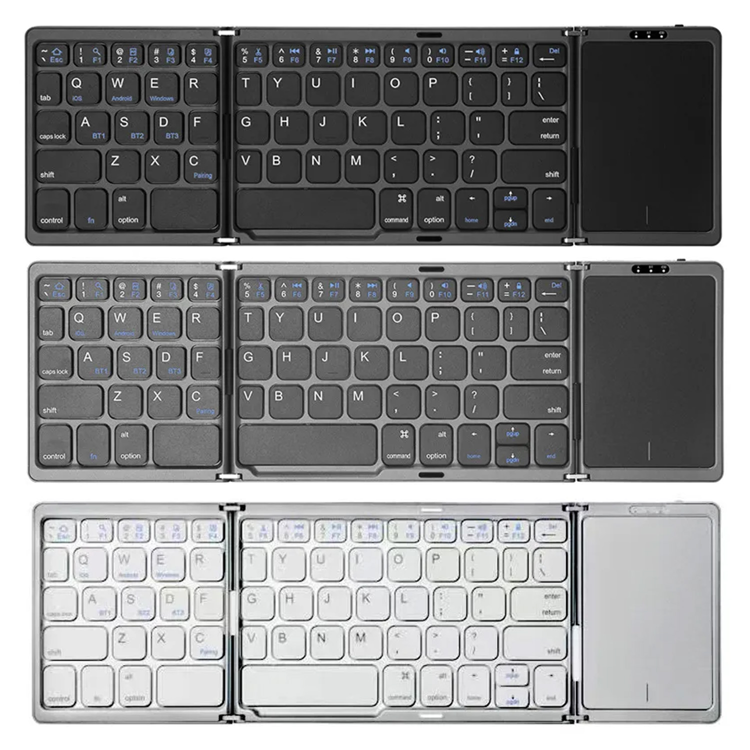 3‑Fold Bluetooth Keyboard with - Android Tablet Gaming Accessories 评论和价格