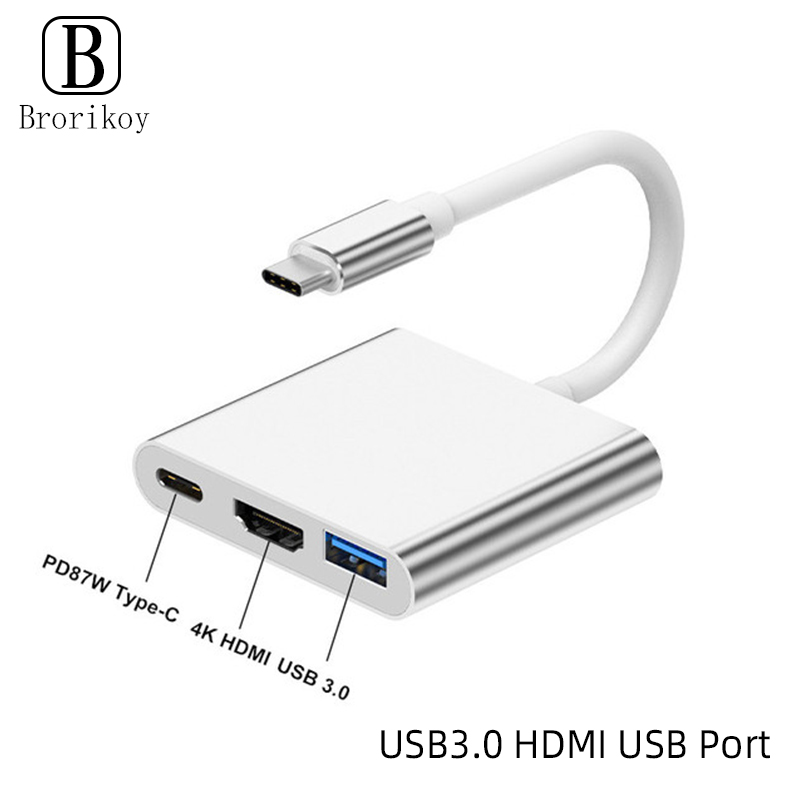 3 in 1 USB Type C Hub to 4K HD - Huawei Tablet Accessories 评论和价格
