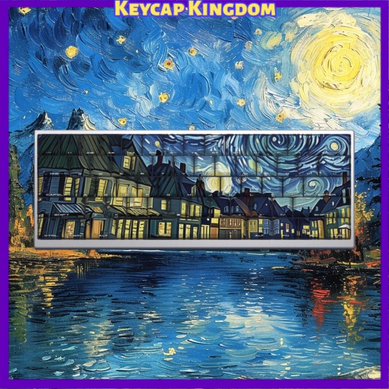 Van Gogh Starry Sky Theme Keyc - Tablet Gaming Accessories 评论和价格