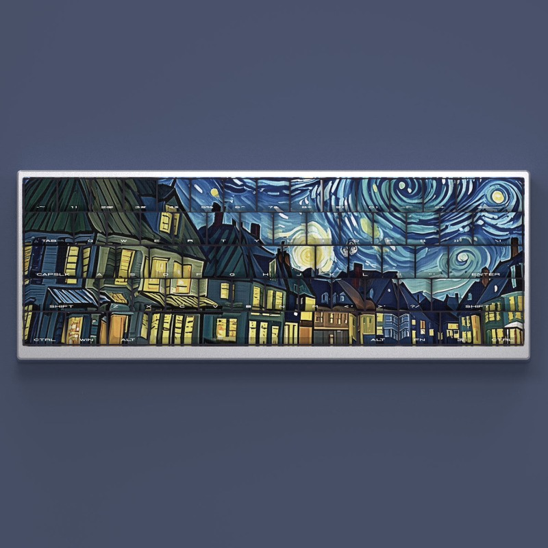 Van Gogh Starry Sky Theme Keyc - Tablet Gaming Accessories 评论和价格