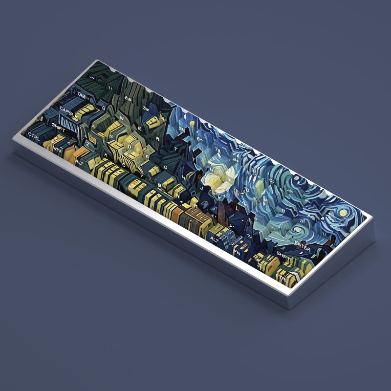 Van Gogh Starry Sky Theme Keyc - Tablet Gaming Accessories 评论和价格