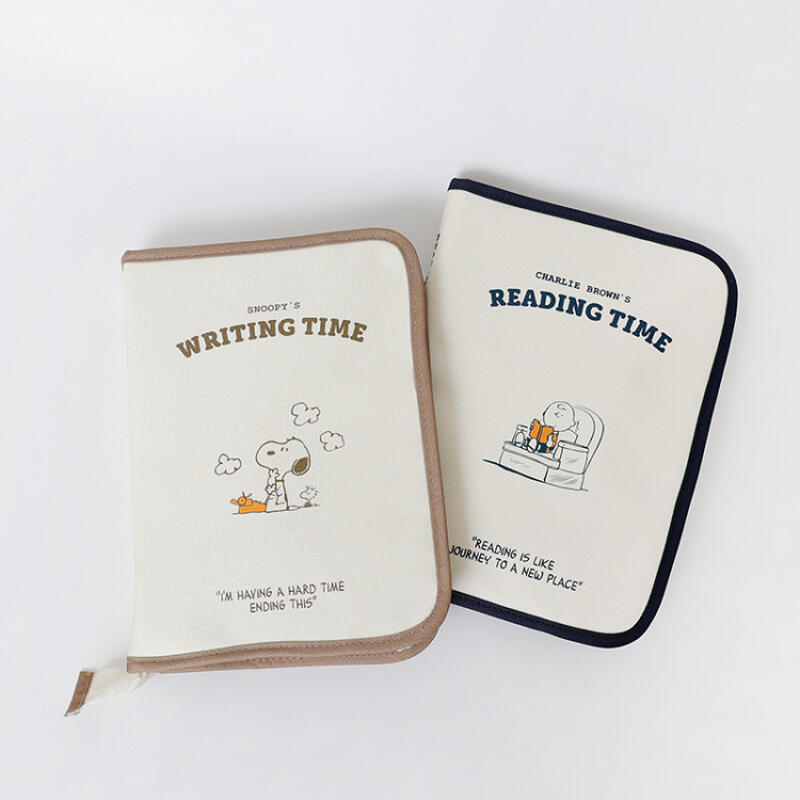Snoopy Book Shape Canvas Stora - Tablet And Accessories Bag 评论和价格