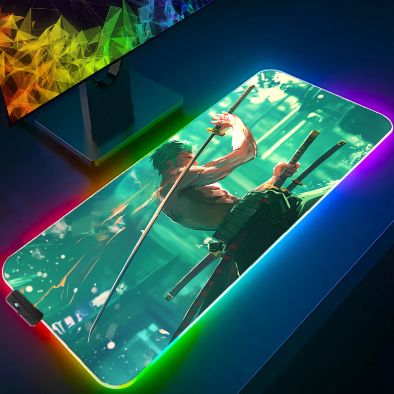 ONE PIECE Zoro Mouse Pad RGB G - Tablet Gaming Accessories 评论和价格
