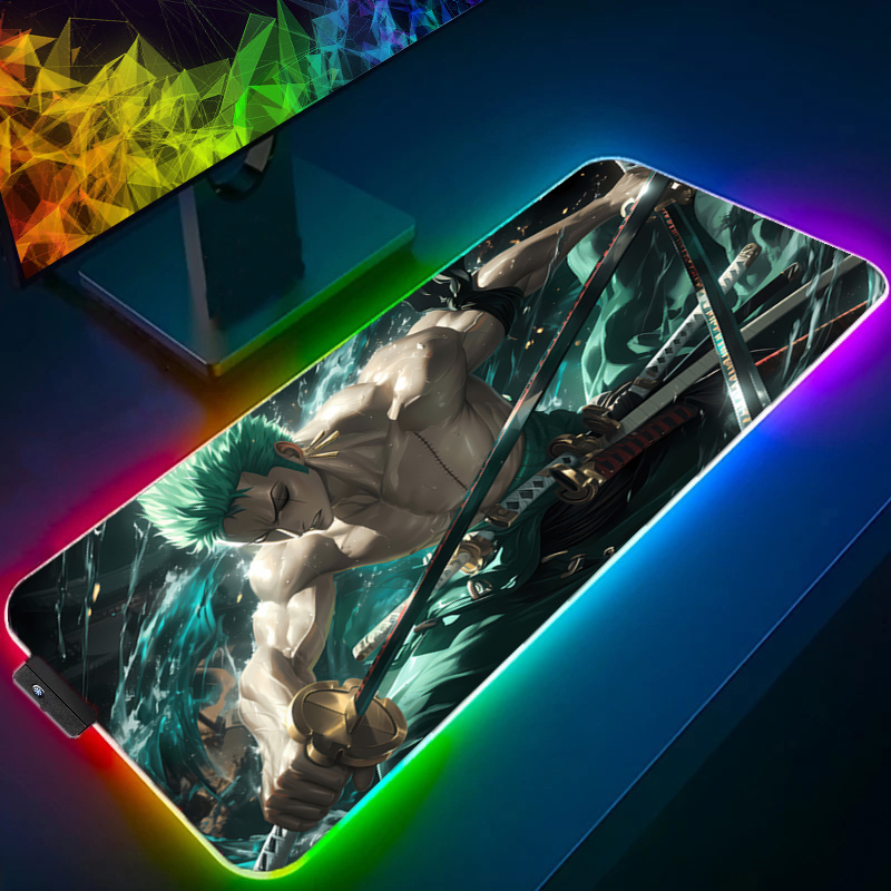 ONE PIECE Zoro Mouse Pad RGB G - Tablet Gaming Accessories 评论和价格