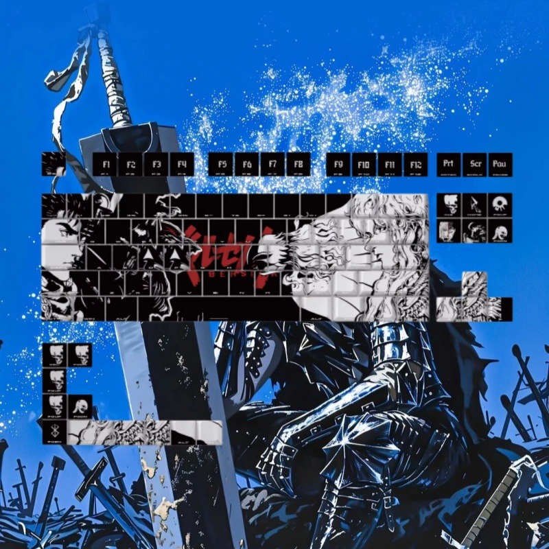 BERSERK Theme Anime Keycap 98  - Tablet Gaming Accessories 评论和价格