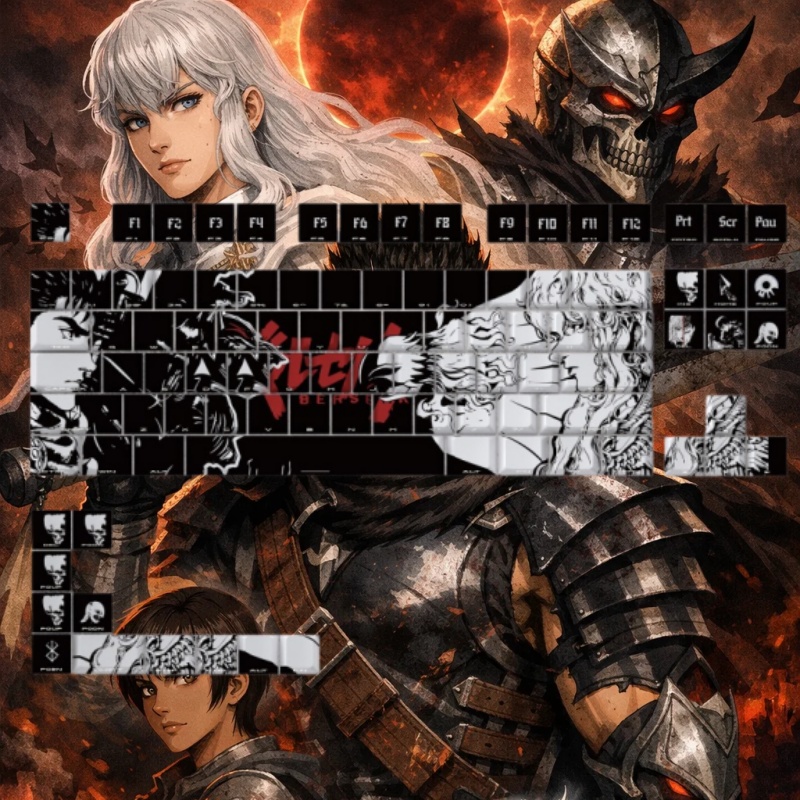 BERSERK Theme Anime Keycap 98  - Tablet Gaming Accessories 评论和价格