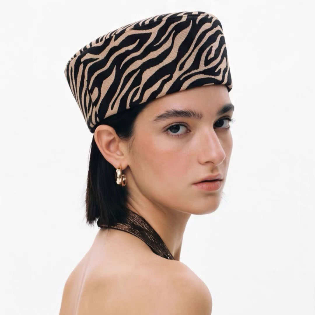 Zebra Print Pillbox Berets Hat - Zebra Tablet Accessories 评论和价格