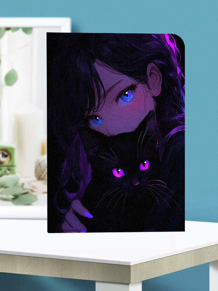 Cartoon Cat Girl Eyes Soft For - Lenovo Tablet Plus Accessories 评论和价格