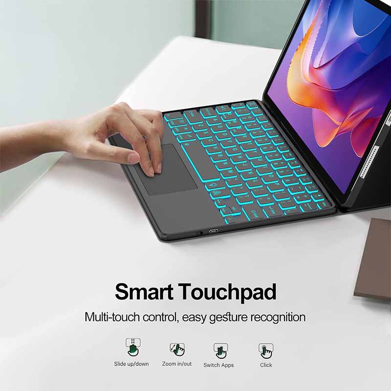 Touch Backlight Keyboard Case  - Bluetooth Trackpad 评论和价格